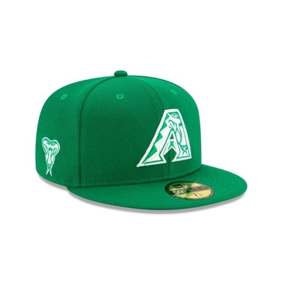 Arizona Diamondbacks Gorra | New Era MLB St Patricks Day 59fifty Fitted Cap Mexico - Verdes